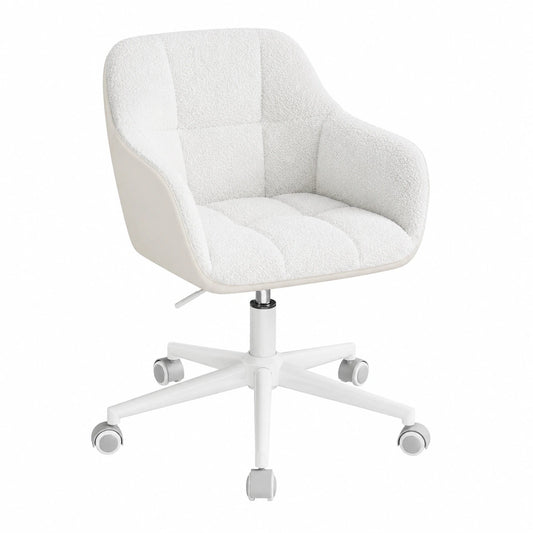 chaise-pivotante-ergonomique-rembourree-creme-et-gris-rwikfx3882bh