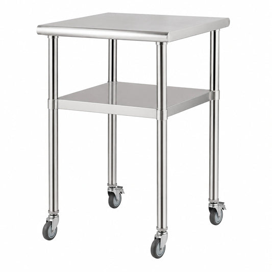table-de-travail-2-niveaux-en-acier-inoxydable-avec-etageres-reglables-et-roues-cdztsd3927es